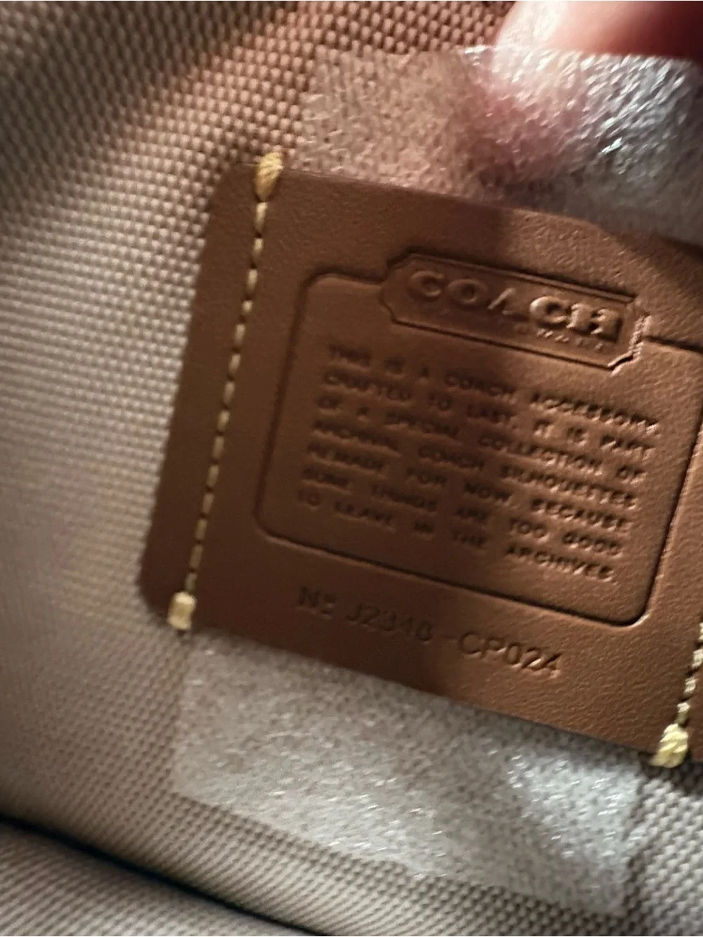 Coach Taupe Croc-Embossed Shoulder Bag with Cream & Taupe Card Case